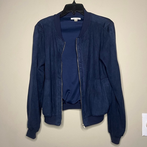 Faux suede bomber jacket - Picture 1 of 7